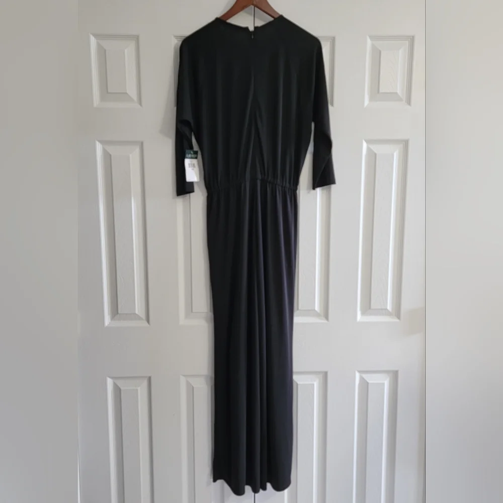Lauren Ralph Lauren Jumpsuit Romper, Black, Women's Size Petite Medium - Picture 3 of 8